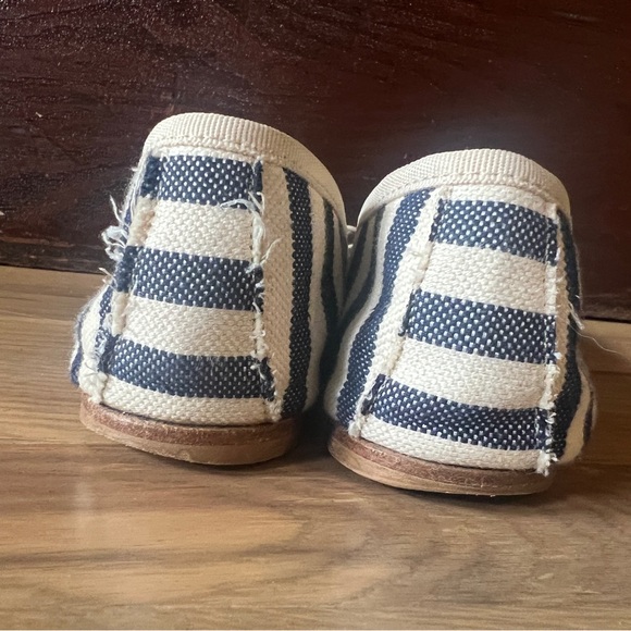 Anniel ballet flats 38 blue white stripe French Italian - Picture 5 of 6